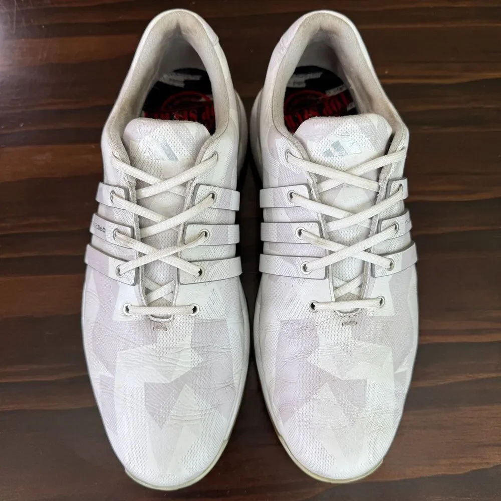 Adidas Tour360 24 SL Spikeless Golf Shoes Men's White Silver ID6207 Boost Sz 8.5